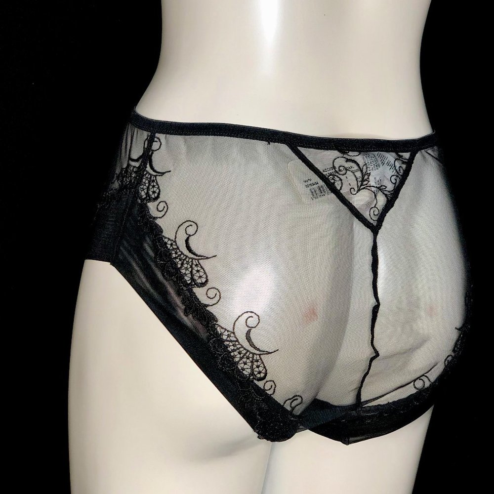 LISE CHARMEL LACE BRIEF - BLACK - Picture 4 of 5